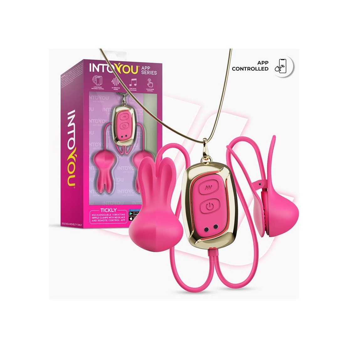 PINZETTE PER CAPEZZOLI VIBRANTI CON COLLANA,...