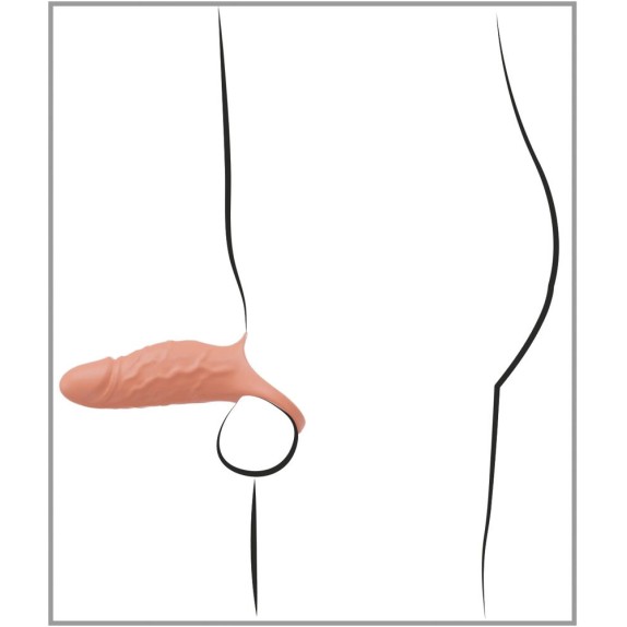 GUAINA CON RIGONFIAMENTO VIBRANTE E ANELLO PER TESTICOLI