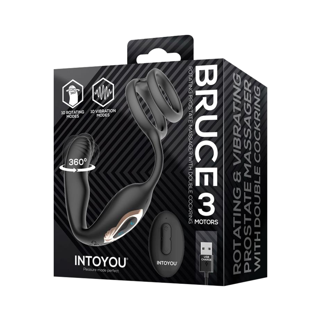 VIBRATORE PROSTATICO VIBRANTE E ROTANTE CON...