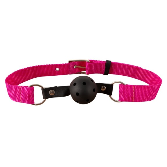 COSTRITTIVO DA LETTO BDSM FUCSIA CON ACCESSORI BALL GAG E MASCHERA SET 10 PEZZI