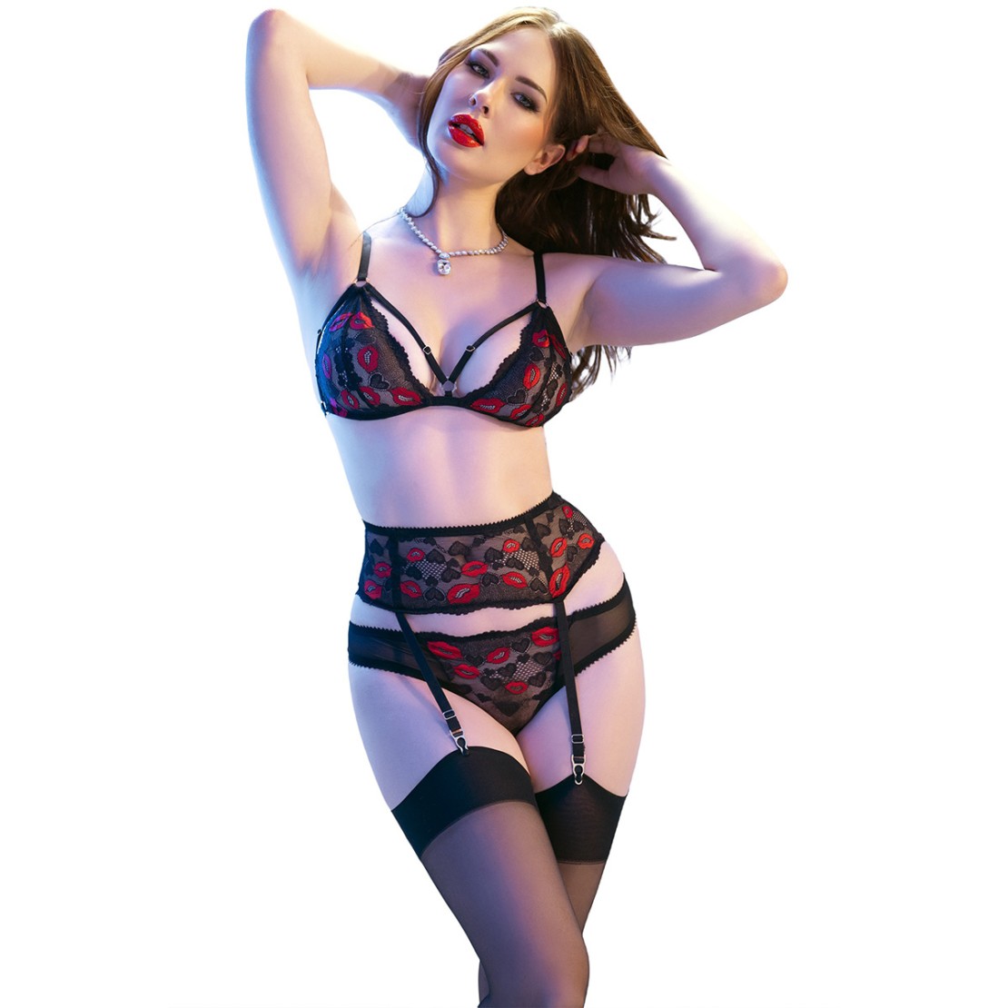 copy of SET 4 PEZZI COMPLETO INTIMO PER DONNA...