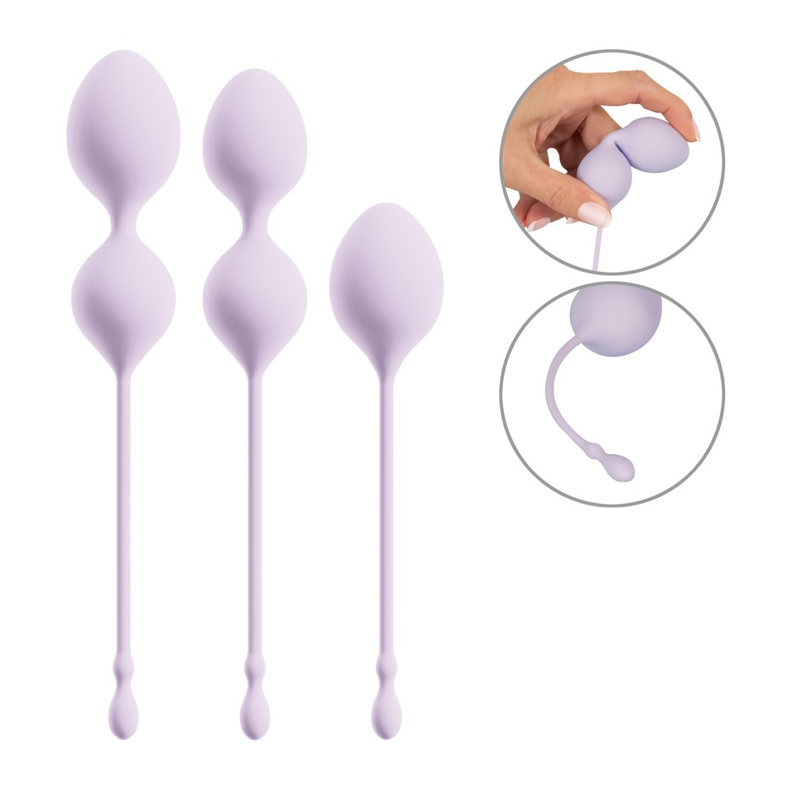 SET DI 3 PALLINE VAGINALI CON PESI E MISURE...