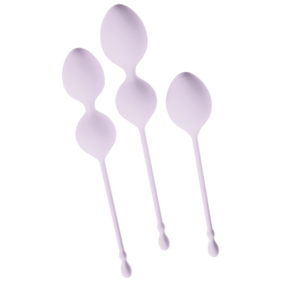 SET DI 3 PALLINE VAGINALI CON PESI E MISURE DIFFERENTI PER ALLENAMENTO DEL PAVIMENTO PELVICO ELORIN