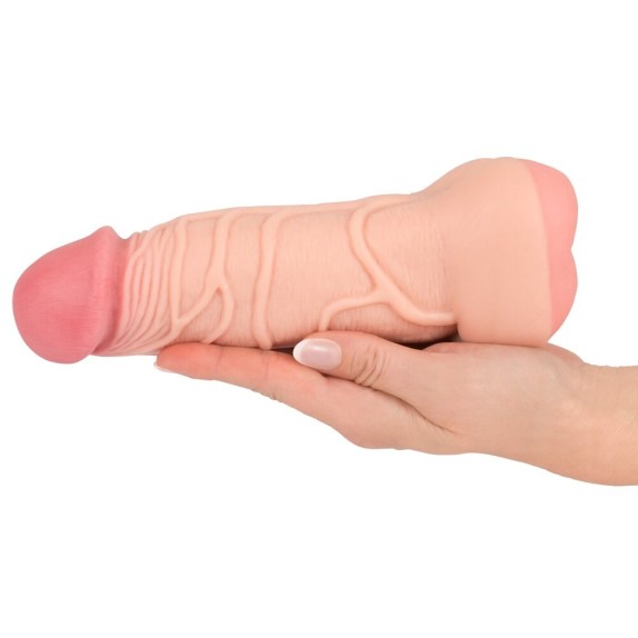 MASTURBATORE E PROLUNGA PER IL PENE CON BASE A VAGINA NATURE SKIN