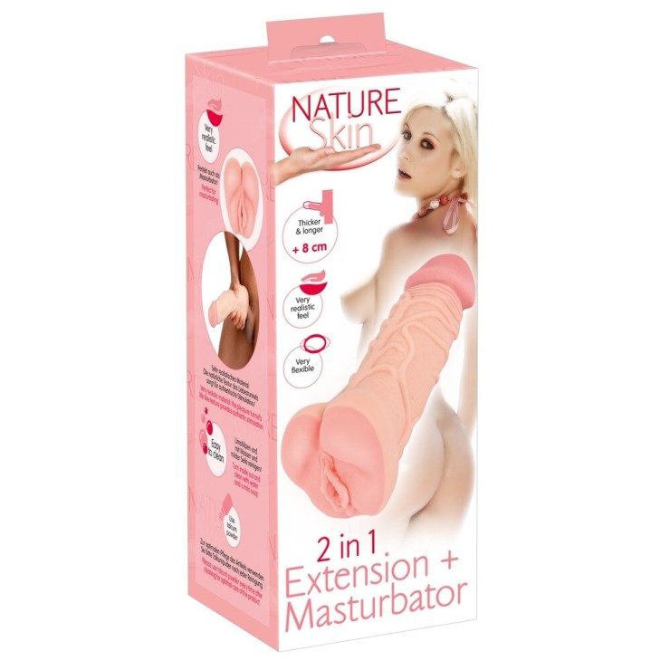 MASTURBATORE E PROLUNGA PER IL PENE CON BASE A VAGINA...