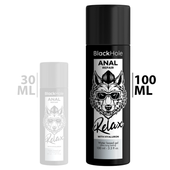 GEL LUBRIFICANTE ANALE A BASE D'ACQUA RILASSANTE E RIPARATORE CON ACIDO IALURONICO 100 ML