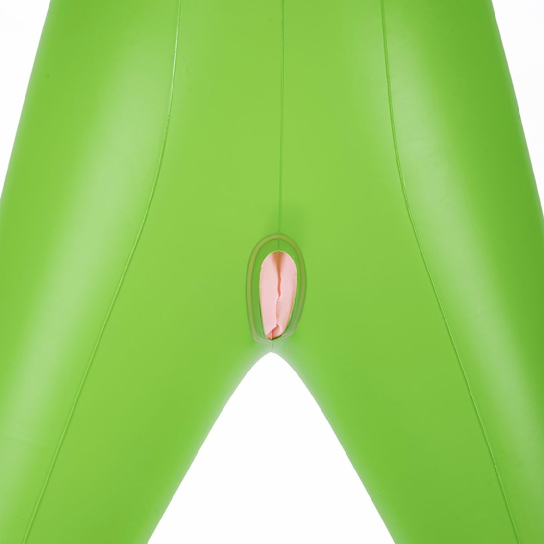 ALIEN BAMBOLA GONFIABILE SEXY VERDE CON 3 SENI...