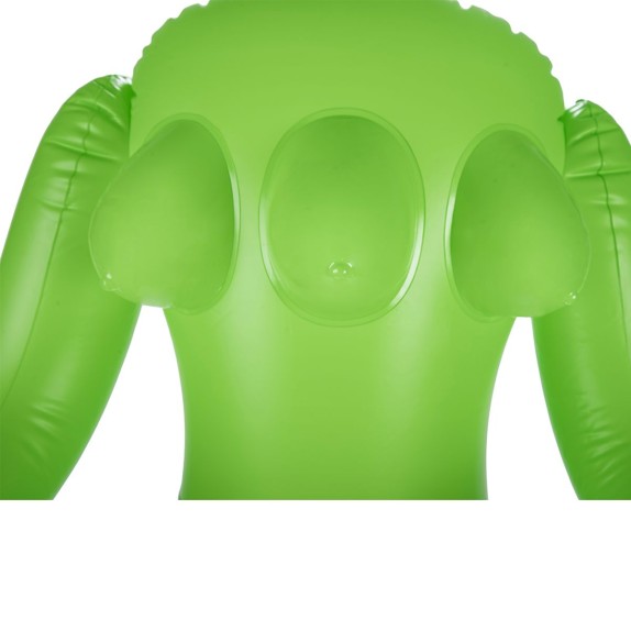ALIEN BAMBOLA GONFIABILE SEXY VERDE CON 3 SENI E 2 FORI PENETRABILI
