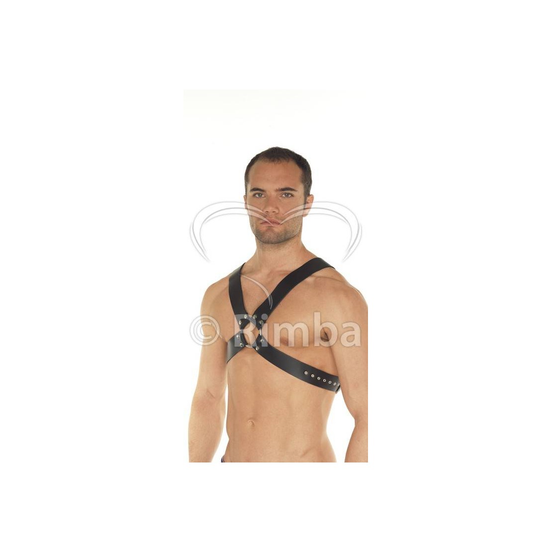 HARNESS IN PELLE REGOLABILE CON CINGHIE REGOLABILI E 