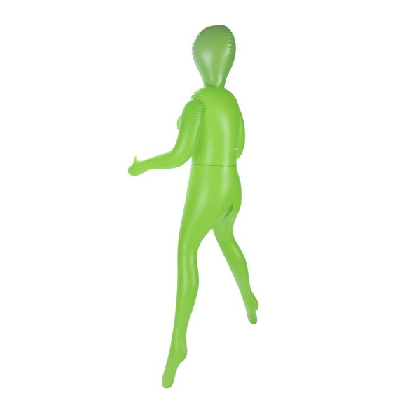ALIEN BAMBOLA GONFIABILE SEXY VERDE CON 3 SENI E 2 FORI PENETRABILI