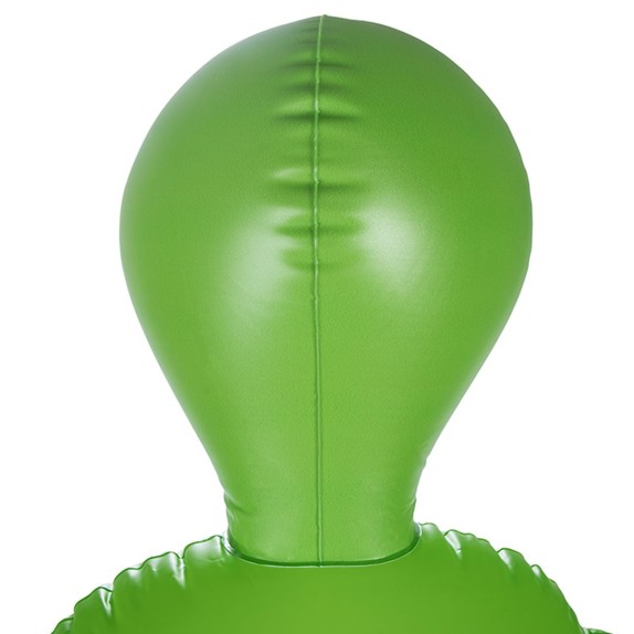 ALIEN BAMBOLA GONFIABILE SEXY VERDE CON 3 SENI E 2 FORI PENETRABILI