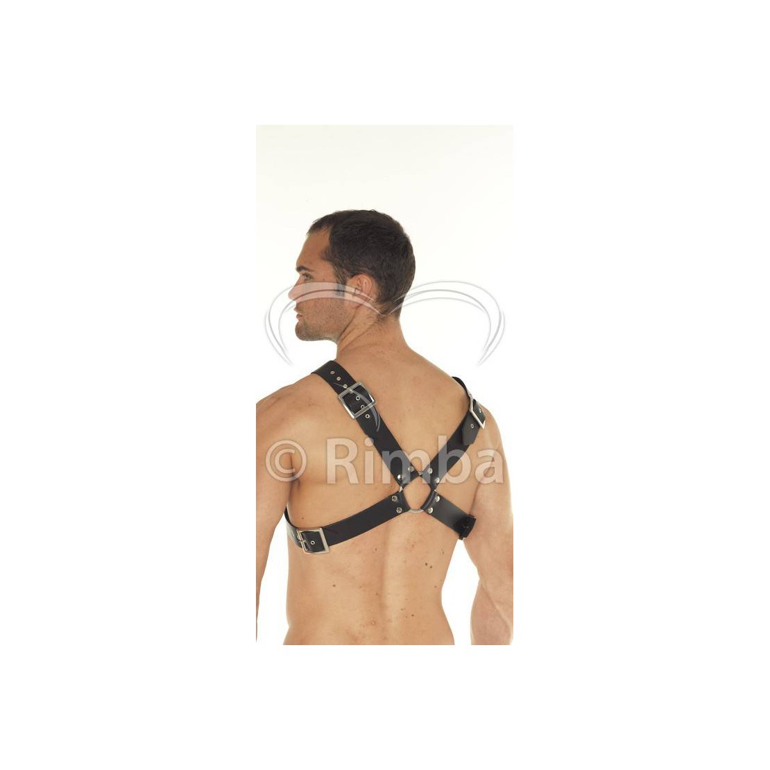 HARNESS IN PELLE REGOLABILE CON CINGHIE REGOLABILI E 