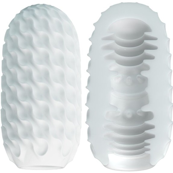 MASTURBATORE PER UOMO A FORMA DI OVETTO CON TEXTURE INTERNA E SFERA ROTANTE WONDER BALL VENUS-X