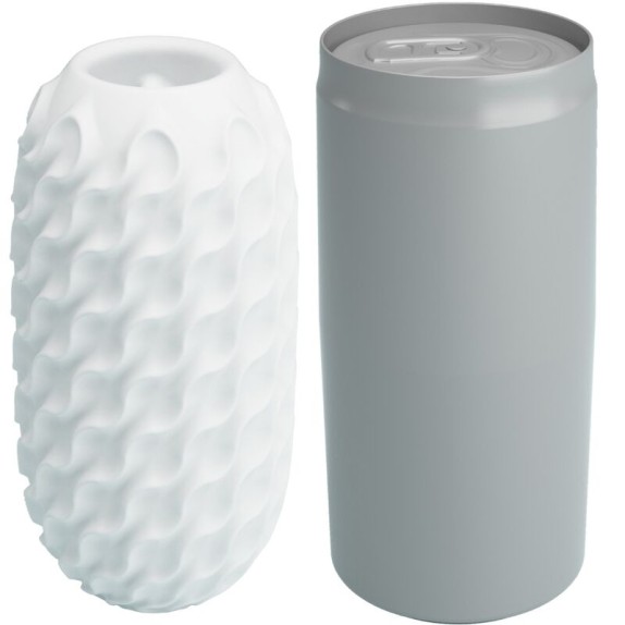 MASTURBATORE PER UOMO A FORMA DI OVETTO CON TEXTURE INTERNA E SFERA ROTANTE WONDER BALL VENUS-X