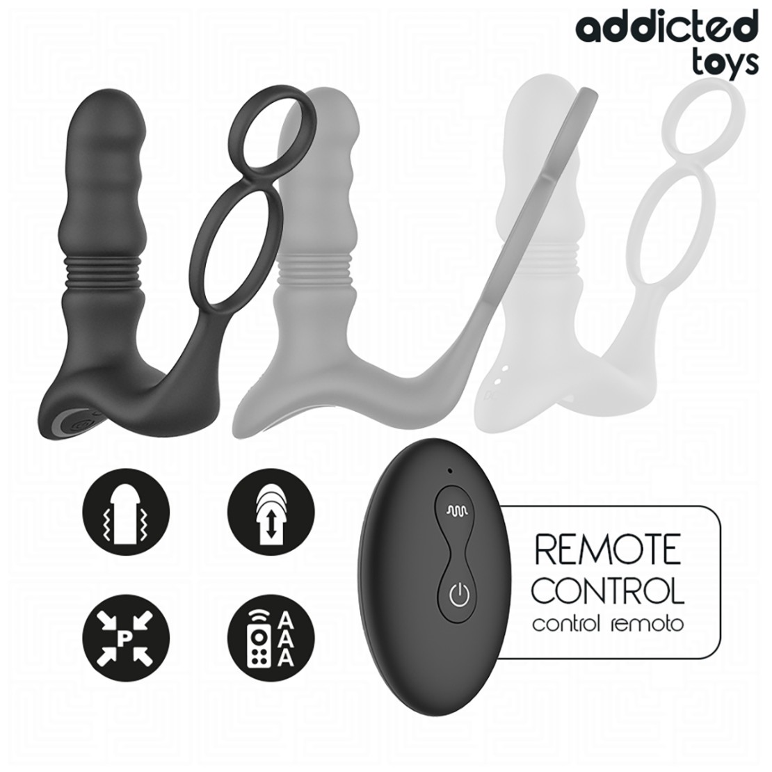 PLUG ANALE PROSTATICO CON ANELLO E MOVIMENTO A...