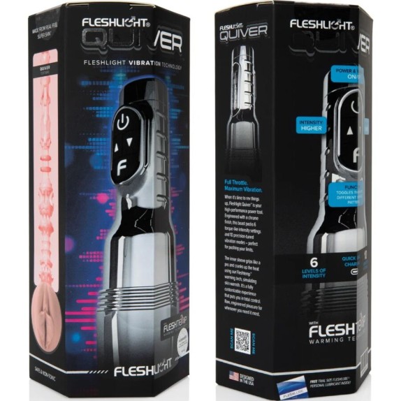 FLESHLIGHT VIBRANTE A FORMA DI VAGINA REALISTICA E RISCALDANTE