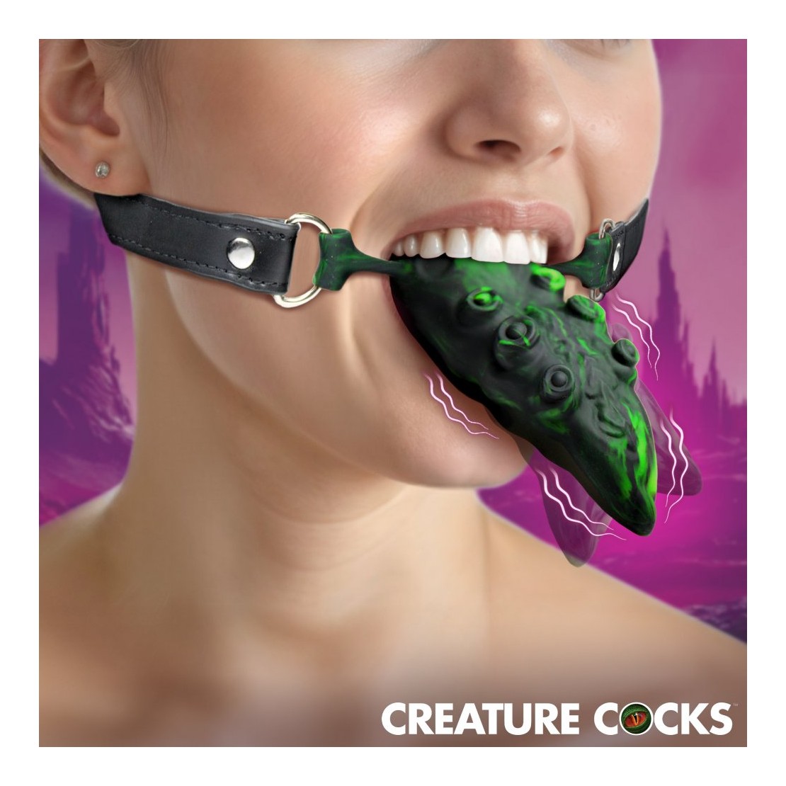 LINGUA VIBRANTE DI DRAGO IN SILICONE CHE LECCA...