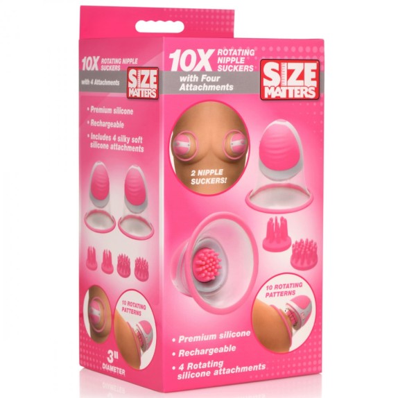 POMPETTE NIPPLE SUCKER CON 4 TESTINE ROTANTI E STIMOLANTI USB