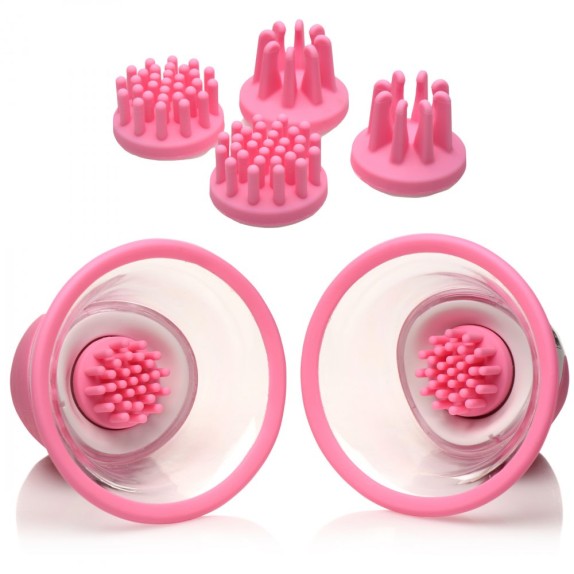 POMPETTE NIPPLE SUCKER CON 4 TESTINE ROTANTI E STIMOLANTI USB