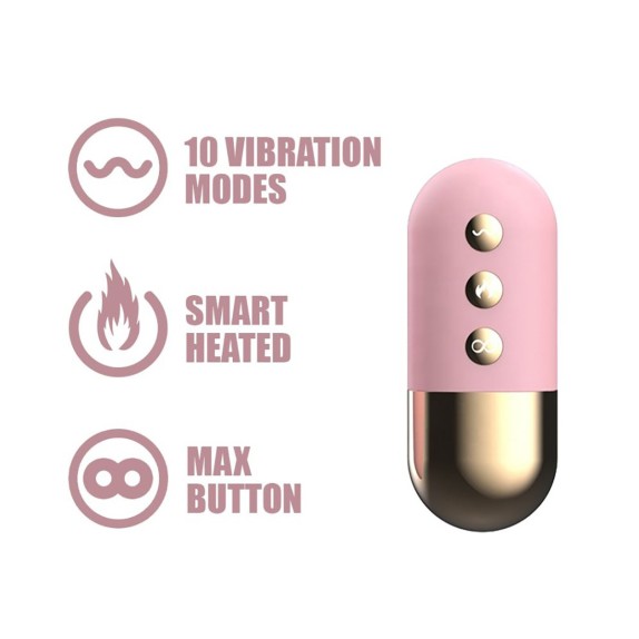 OVETTO VAGINALE CON FORTI VIBRAZIONI RISCALDANTE WIRELESS 07