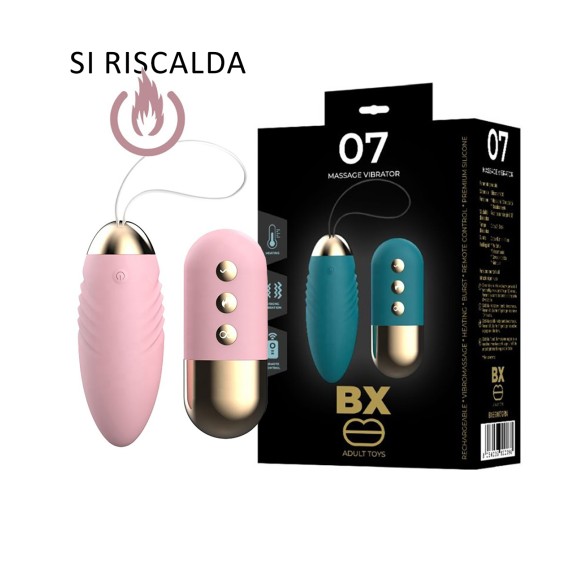 OVETTO VAGINALE CON FORTI VIBRAZIONI RISCALDANTE WIRELESS 07