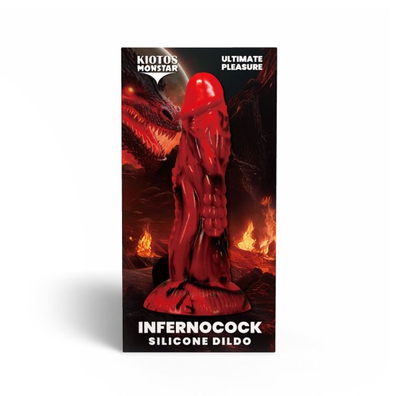 DILDO MONSTAR INFERNOCOCK IN SILICONE CON BASE VENTOSA KIOTOS