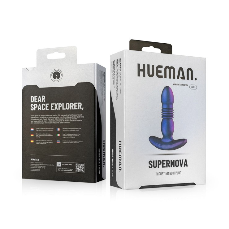 PLUG ANALE VIBRANTE CON MOVIMENTO A SPINTA HUEMAN SUPERNOVA
