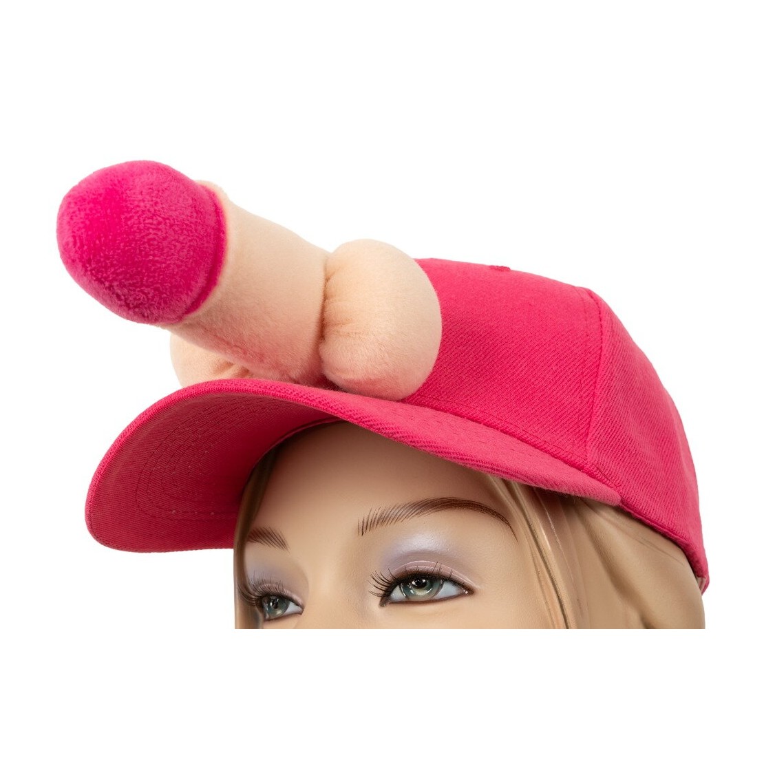 CAPPELLINO CON FRONTINO RIGIDO FUCSIA E CON...