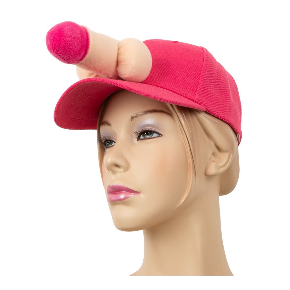 CAPPELLINO CON FRONTINO RIGIDO FUCSIA E CON...