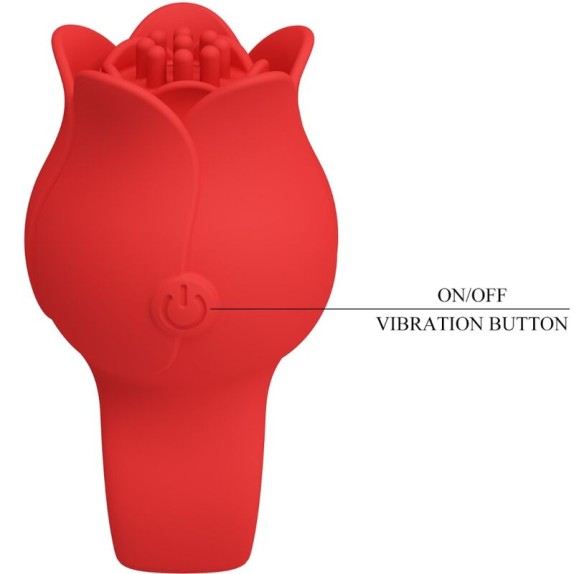 VIBRATORE DA DITO A FORMA DI ROSA CON 10 MODALITA' DI VIBRAZIONE RICARICABILE JAE