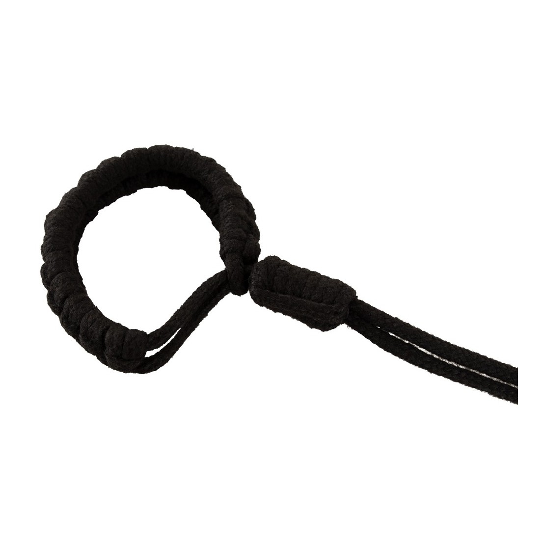 MANETTE IN CORDA NERA IN STILE SHIBARI...