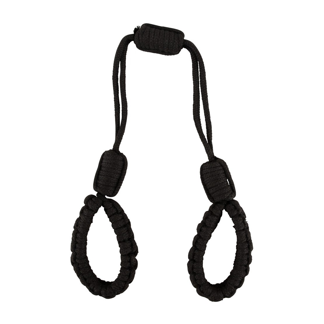 MANETTE IN CORDA NERA IN STILE SHIBARI...