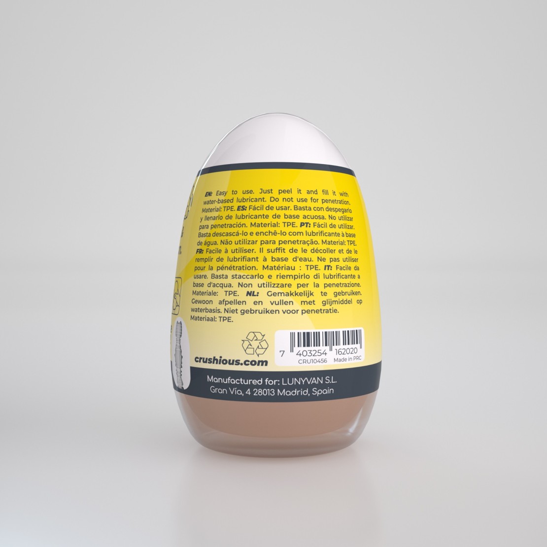 OVETTO MASTURBATORE THE EZY EGG A FORMA DI ANO...
