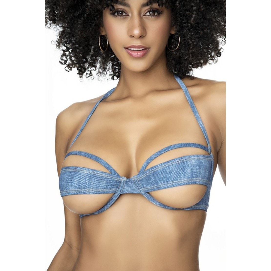 BIKINI SEXY 2 PEZZI PER DONNA CON STAMPA JEANS...