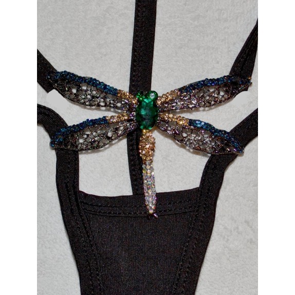 MICRO BIKINI MARE SEXY PER DONNA CON DECORO IN METALLO