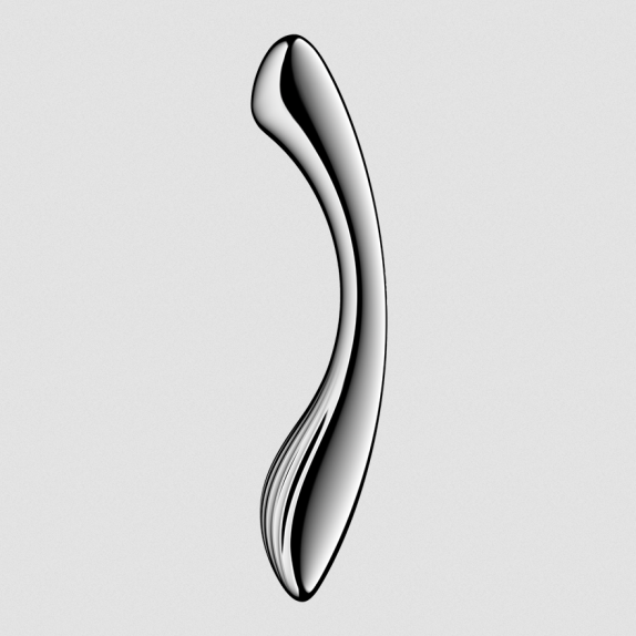 DILDO DOPPIO IN ACCIAIO INOX SUPER IGIENICO PER GIOCHI DI TEMPERATURA PURE GRAVITY 1 SATISFYER