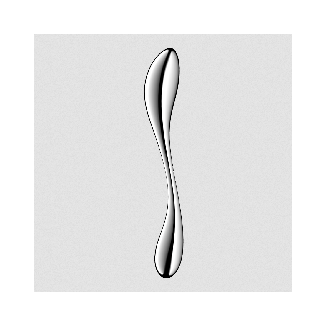 DILDO DOPPIO XXL IN ACCIAIO INOX LISCIO ANCHE...