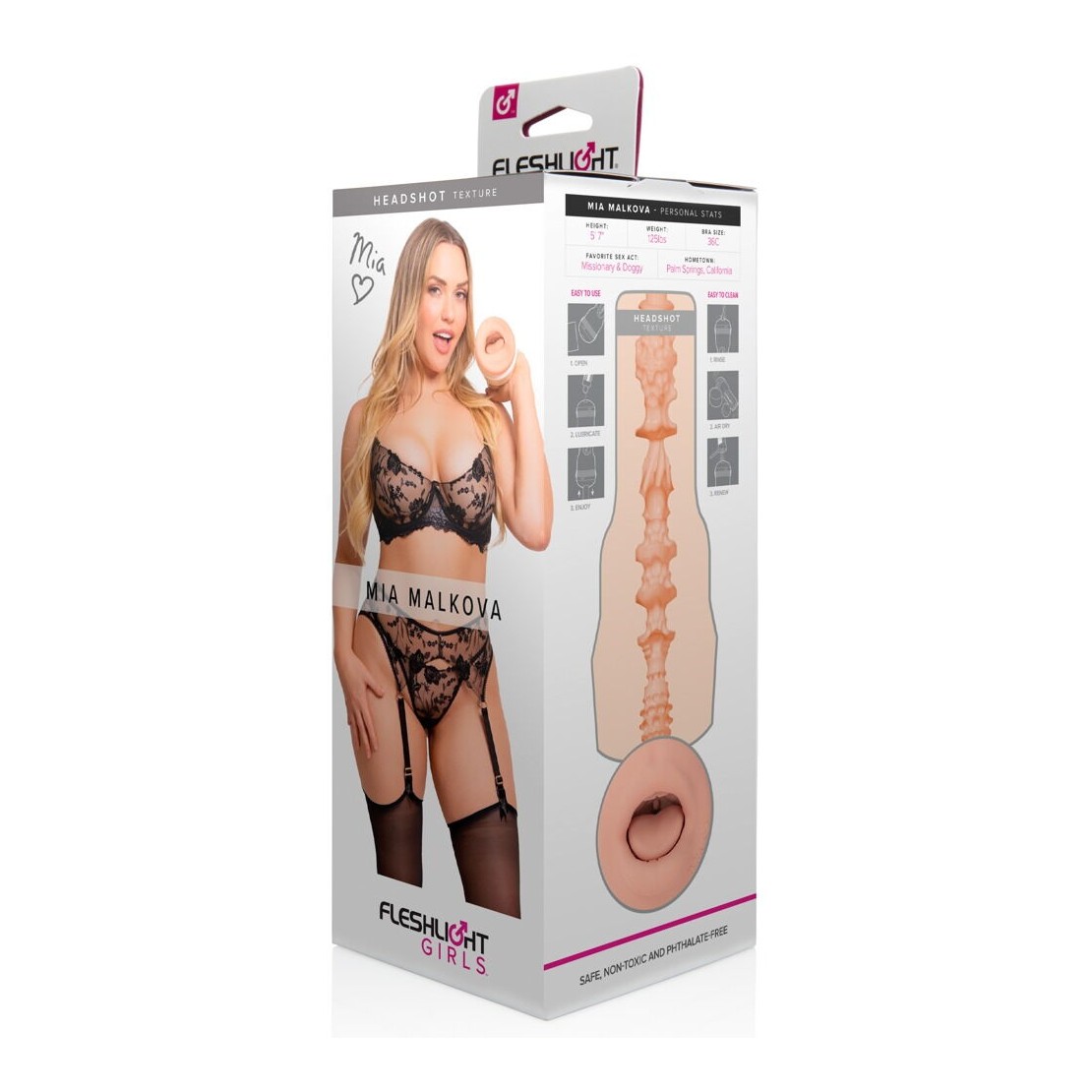 MIA MALKOVA FLESHLIGHT MASTURBATORE UOMO A...
