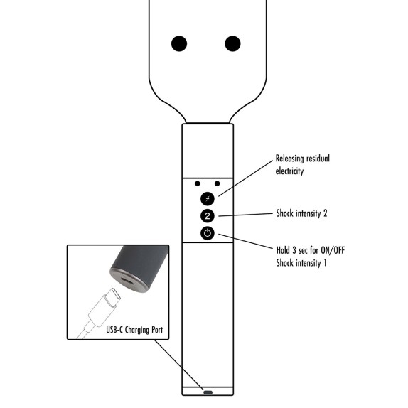 PADDLE E-STIM CON BORCHIE SEX TOY ELETTROSTIMOLANTE