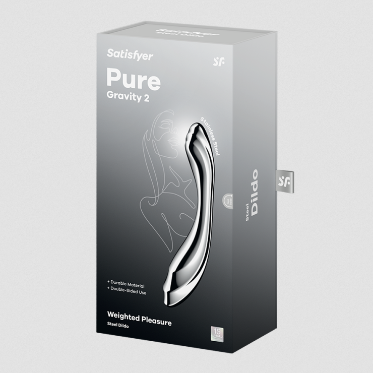 DILDO DOPPIO IN ACCIAIO INOSSIDABILE PER GIOCHI... 2