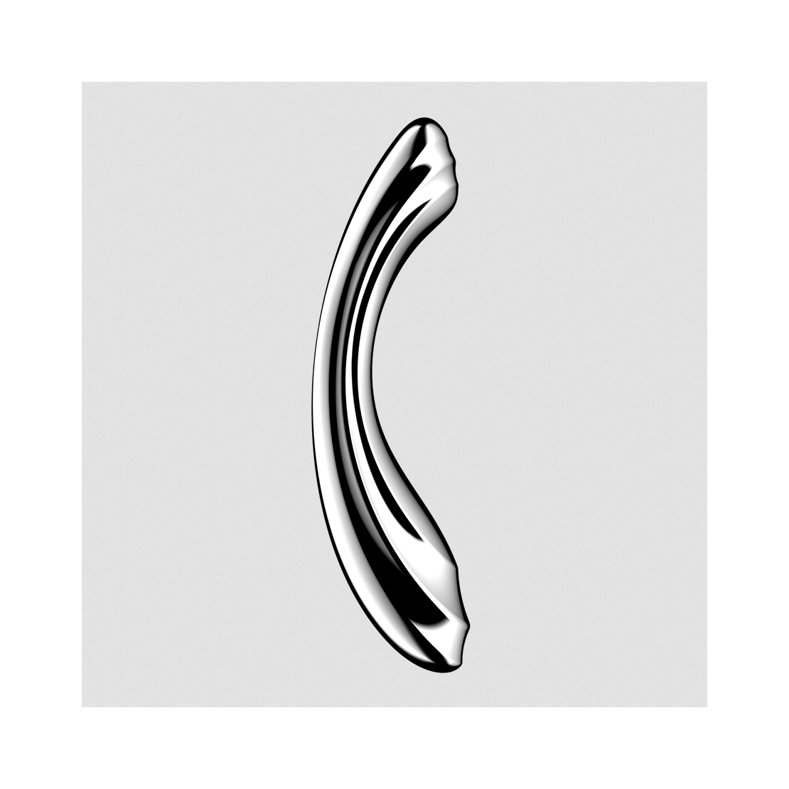 DILDO DOPPIO IN ACCIAIO INOSSIDABILE PER GIOCHI...