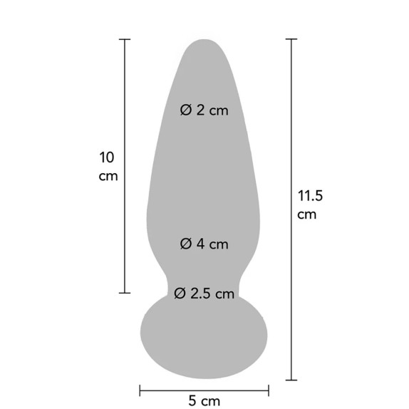 PLUG ANALE IN VETRO VIBRANTE RICARICABILE THE SHINING BUTTOCKS