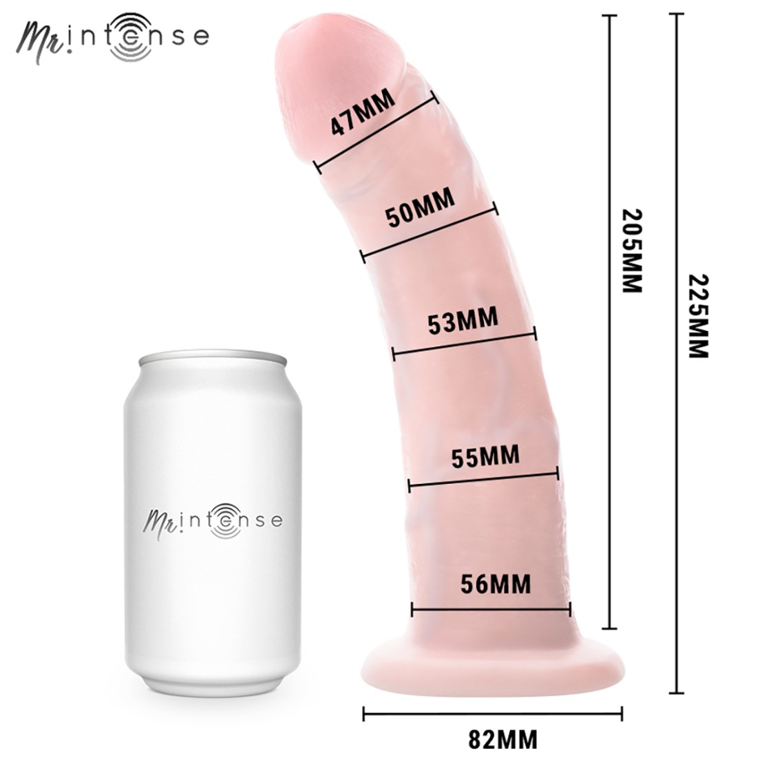 DILDO IPER REALISTICO IN TPR MORBIDO 22,5 CM...