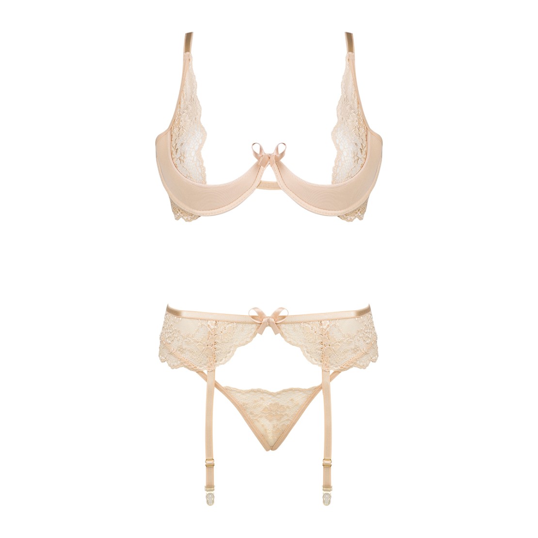 COMPLETO 3 PEZZI INTIMO SEXY DA DONNA ROSE SET...