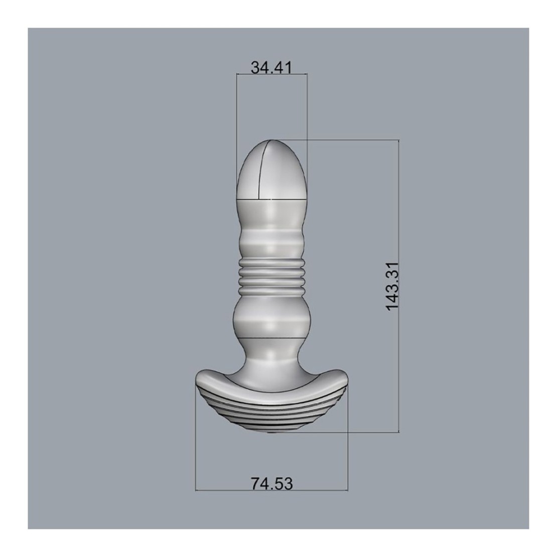 MASSAGGIATORE ANALE SEX TOY WIRELESS CON...