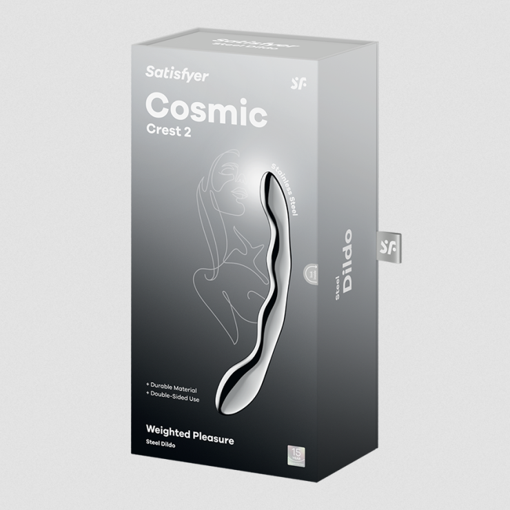 DILDO DOPPIO IN ACCIAIO INOX CON FORMA ONDULATA OTTIMO... 2