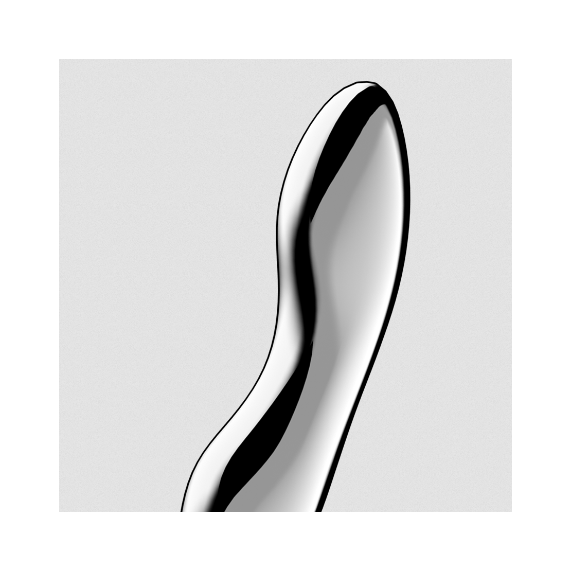 DILDO DOPPIO IN ACCIAIO INOX CON FORMA ONDULATA...