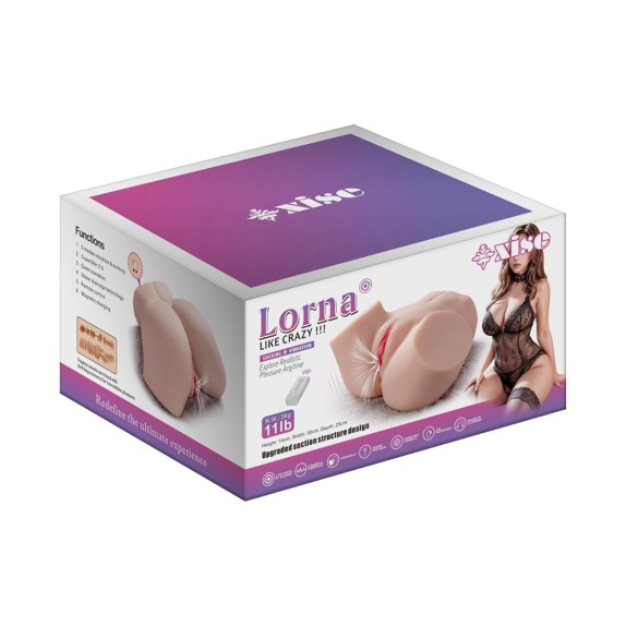 copy of LORNA BACINO REALISTICO CON SUZIONE E VIBRAZIONE WIRELESS 2 FORI