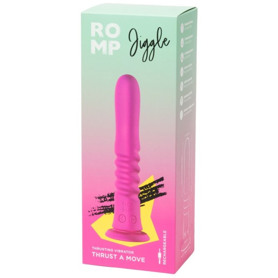 VIBRATORE JIGGLE CON MOVIMENTO A SPINTA E VIBRAZIONE ROMP
