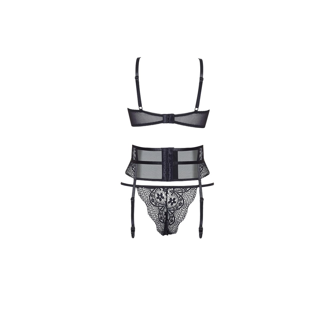 COMPLETO INTIMO CHIARA SET 3 PEZZI SEXY PER...